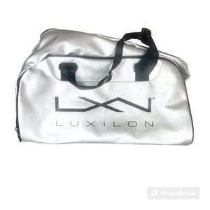 Luxilon LXN Wilson Tennis Duffle Bag Black and Silver